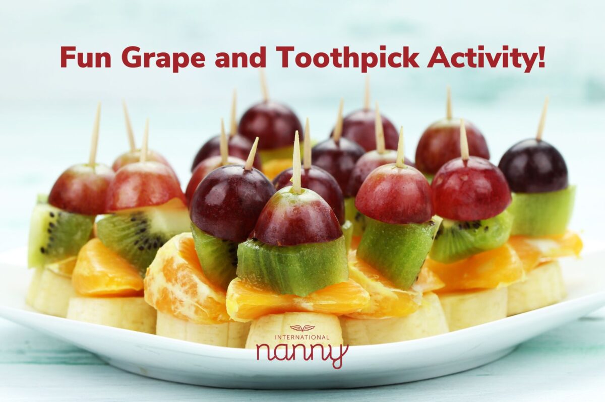 Engage Kids with Food: Fun Grape and Toothpick Activity!