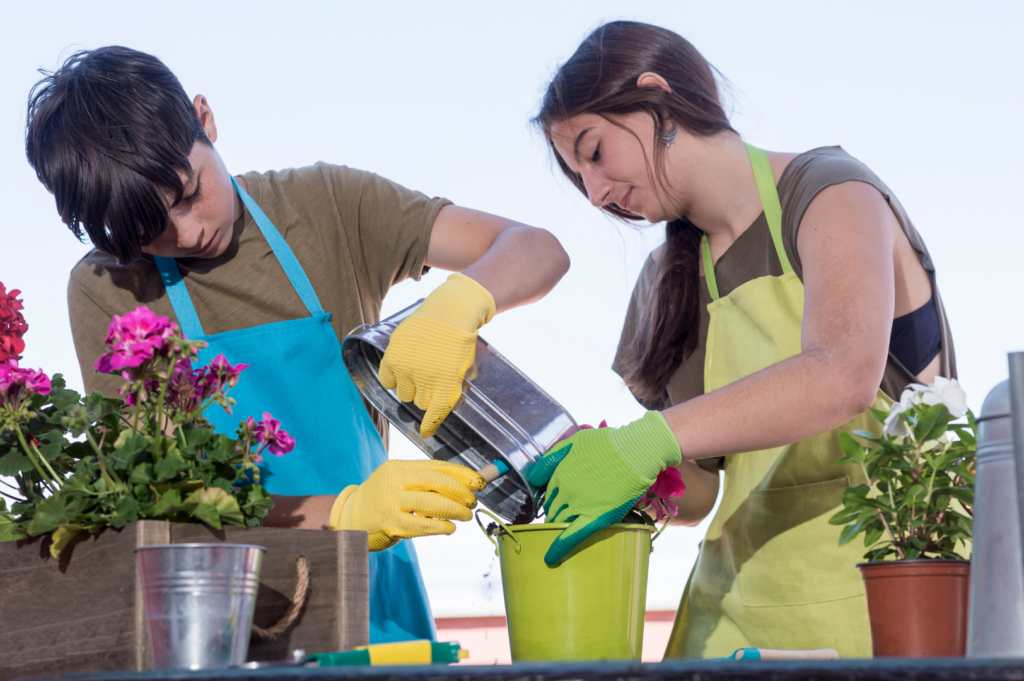 The benefits of Gardening. Teenagers